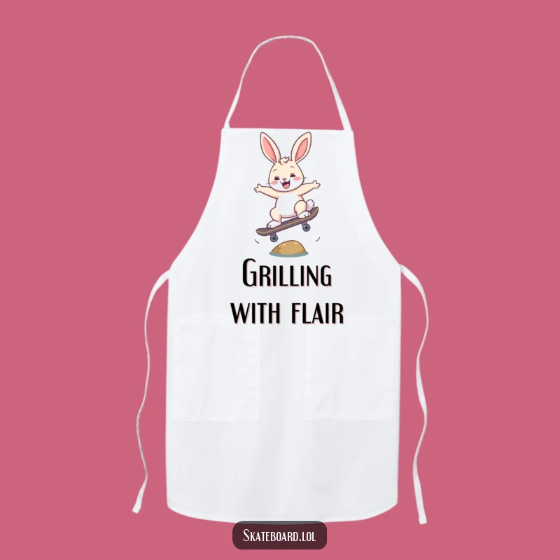 Funny Bunny Ollie Apron - Skater Style for Kitchen Adventures